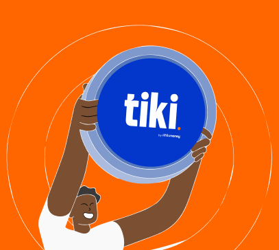 Person holding the Tiki coin